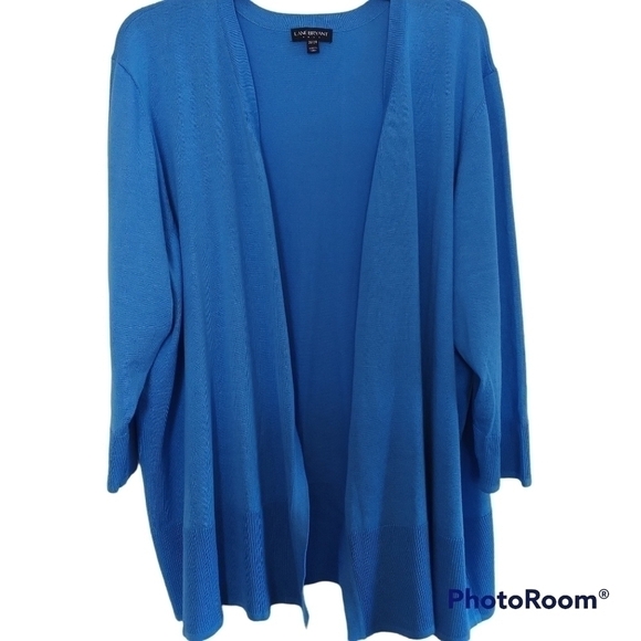 Lane Bryant Sweaters - Lane Bryant Sky Blue Open Front Cardigan Plus Size 26/28